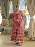 Handblock Pure Cotton Kurta Sharara Set With Dupatta