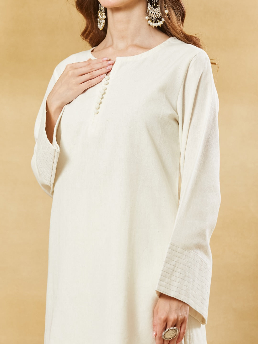 Cotton Farshi Salwar Kurta Set With Dupatta