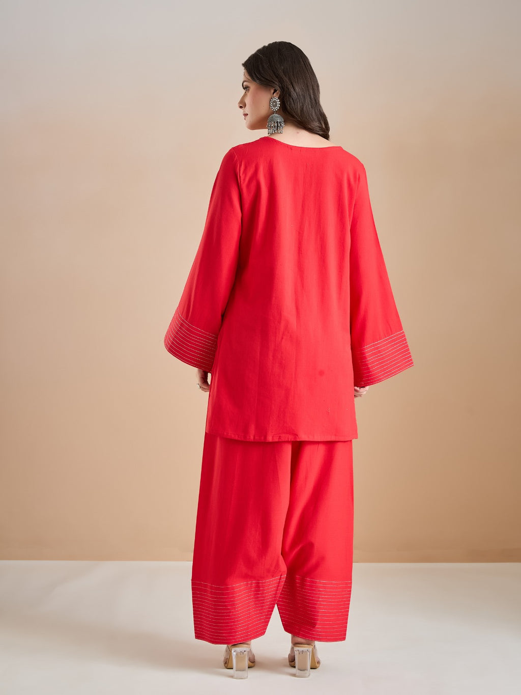 Cotton Farshi Salwar Kurta Set With Dupatta