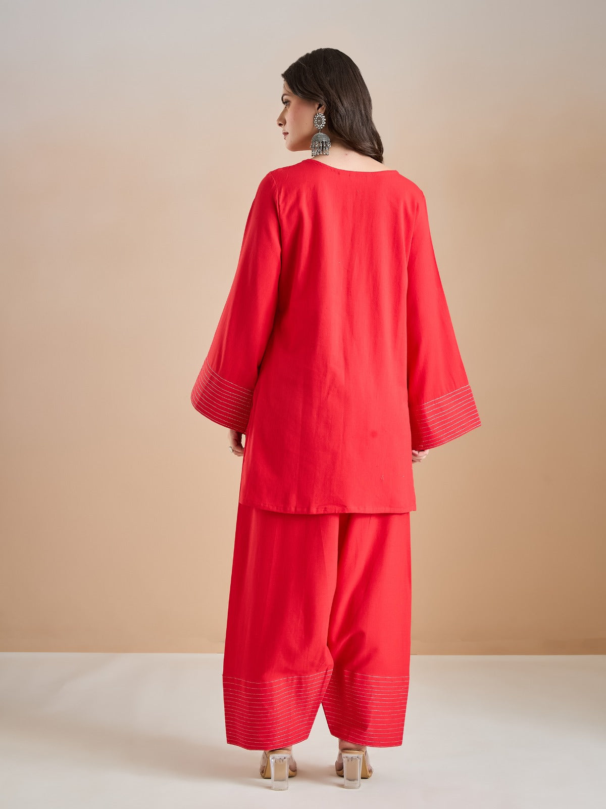 Cotton Farshi Salwar Kurta Set With Dupatta