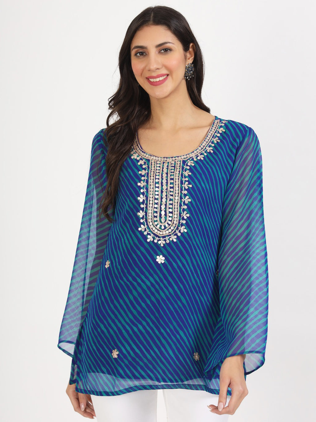 Leheriya Gotta Patti Work A-Line Top